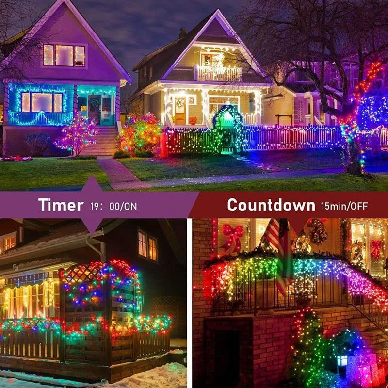 WS2812B RGBIC LEDストリングライト USB  - Led Fairy String Lights のレビューと価格