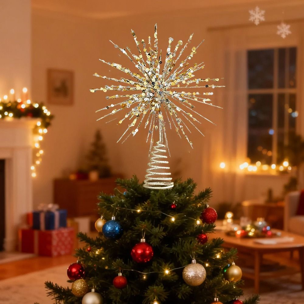 耐久性のあるライトアップクリスマスツリースタートッパーゴール - Star Tree Topper のレビューと価格
