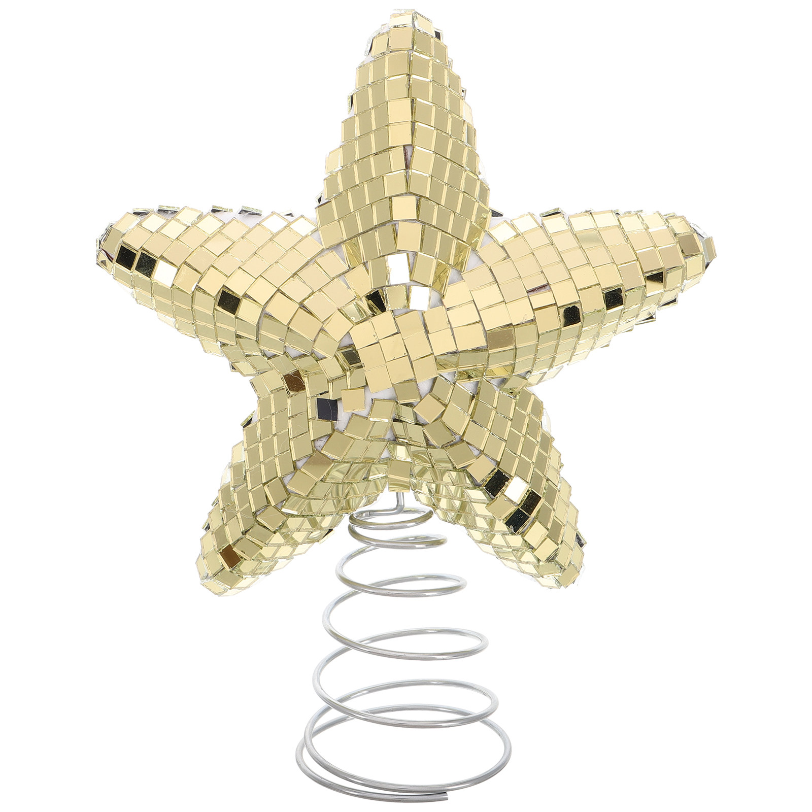 クリスマスツリー用スタートッパー ディスコボール グリッター - Star Tree Topper のレビューと価格