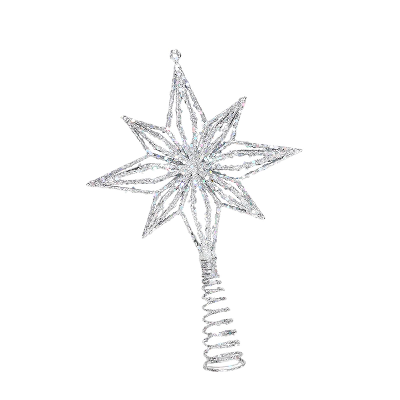スターツリートッパー装飾ギフト中空デザインクリエイティブクリ - Star Tree Topper のレビューと価格