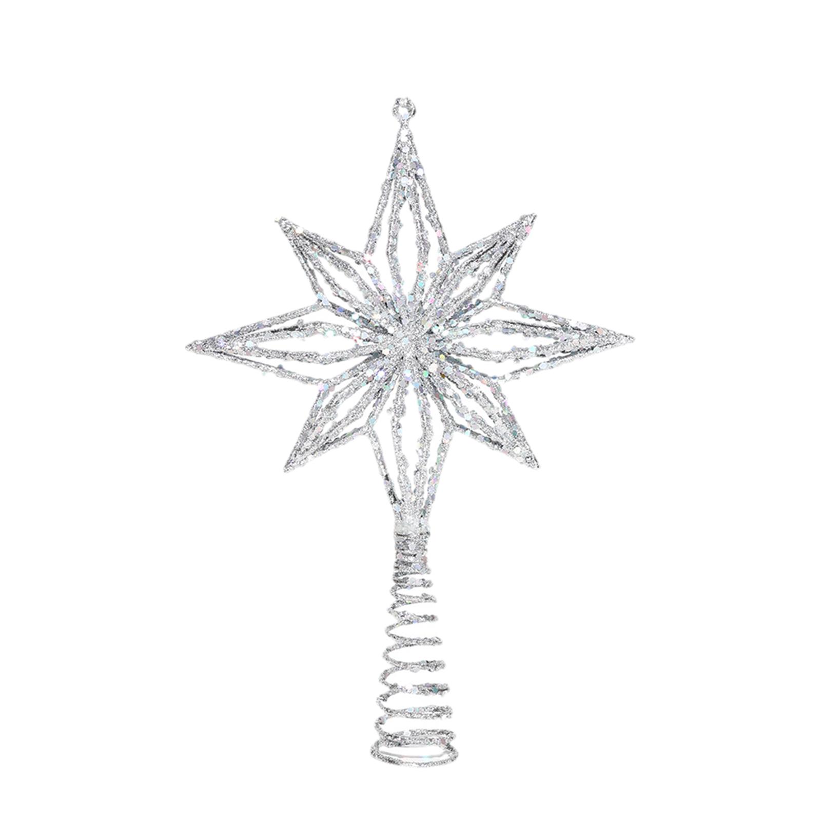 スターツリートッパー装飾ギフト中空デザインクリエイティブクリ - Star Tree Topper のレビューと価格