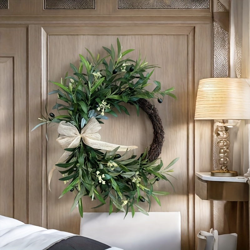 2025年 人工オリーブリース ウォールハンギング クリスマ - Christmas Wreath Fake のレビューと価格